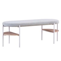 European style modern simple bedroom foot chair cotton bench