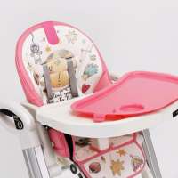 IVOLIA white frame pink cartoon feeding playing wholesale baby high chair