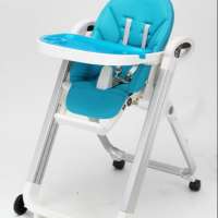 IVOLIA white metal frame removable tray 6-36 month available baby doll low high chair