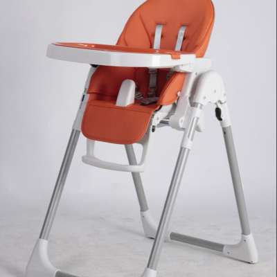 stylish, easy to clean and soft padded seat orange plastic baby eating chair EN14988 approved