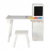 Kids study table and chair with Book Shelf and Paper Roll (5m)