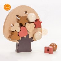 Professional Made Wooden Beads Threading Toys, Wood Learning Development Baby Lacing Educational Toys For Kids